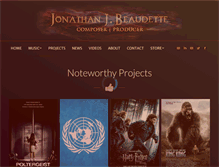 Tablet Screenshot of jonathanbeaudette.com